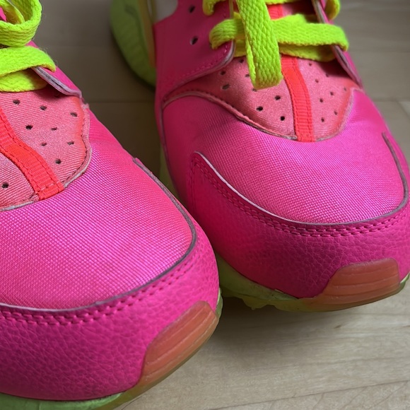 NIKEiD Air Huarache Neon Pink size 8.5 - Picture 7 of 12